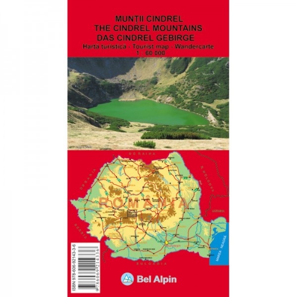 Harta Belalpin muntii Cindrel