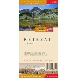 Harta Muntii Nostrii-Muntii Retezat